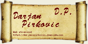 Darjan Pirković vizit kartica